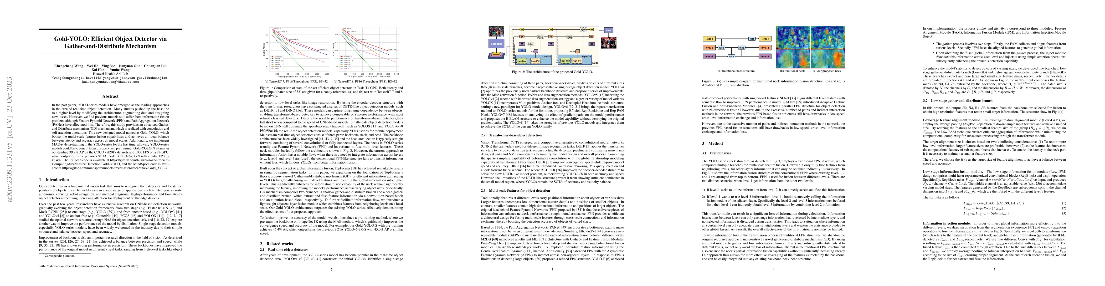 Thumbnail for Gold-YOLO: Efficient Object Detector via Gather-and-Distribute Mechanism