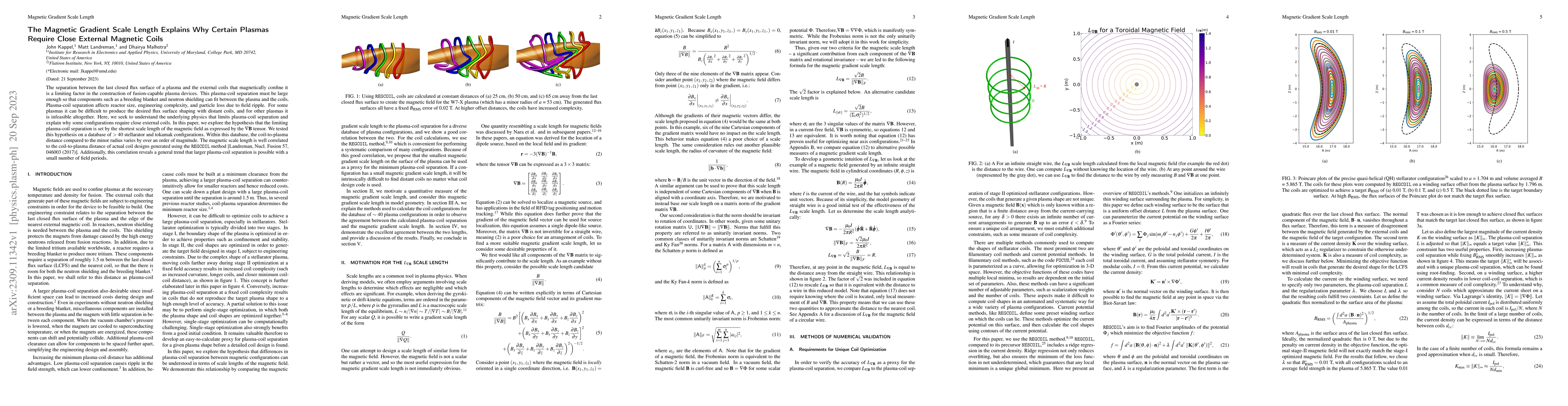 Thumbnail for The Magnetic Gradient Scale Length Explains Why Certain Plasmas Require
  Close External Magnetic Coils