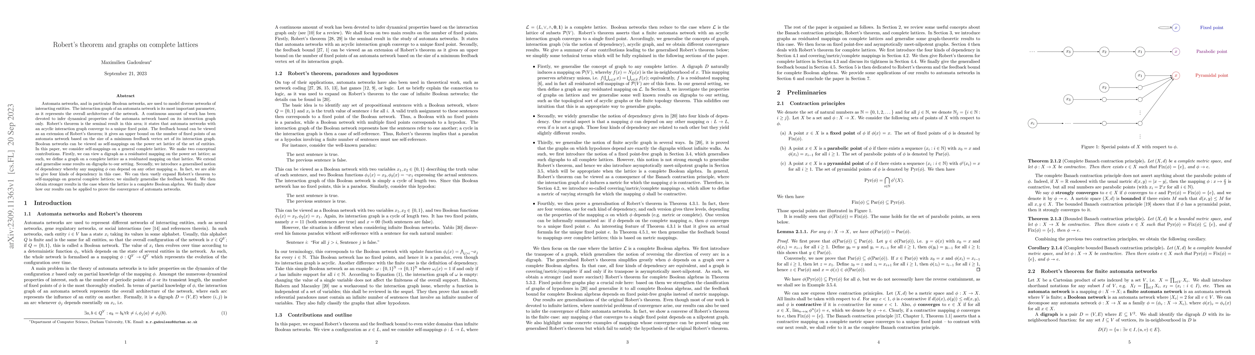 Thumbnail for Robert's theorem and graphs on complete lattices