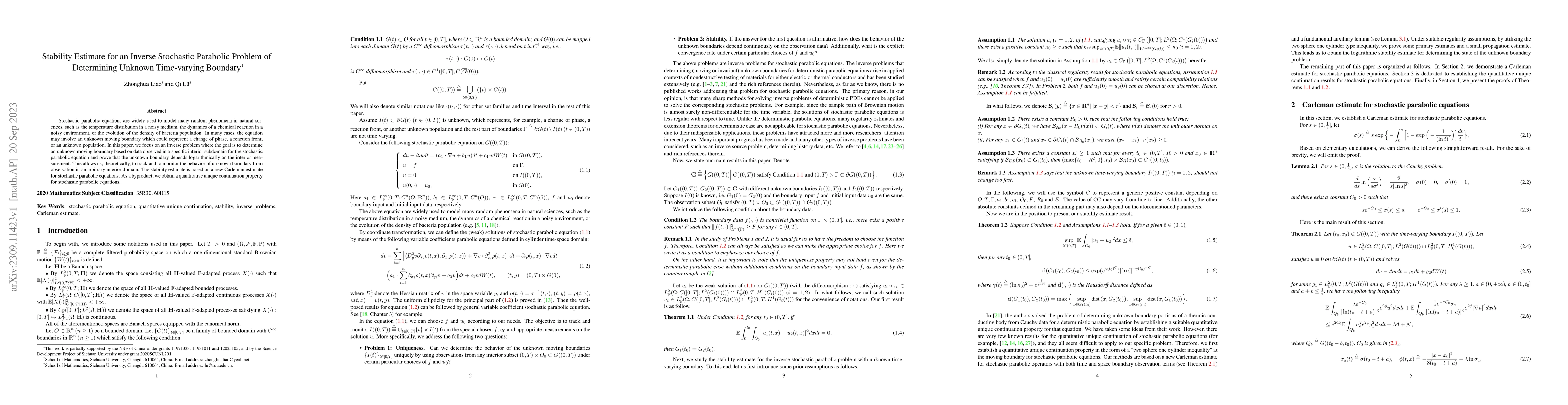 Thumbnail for Stability Estimate for an Inverse Stochastic Parabolic Problem of
  Determining Unknown Time-varying Boundary