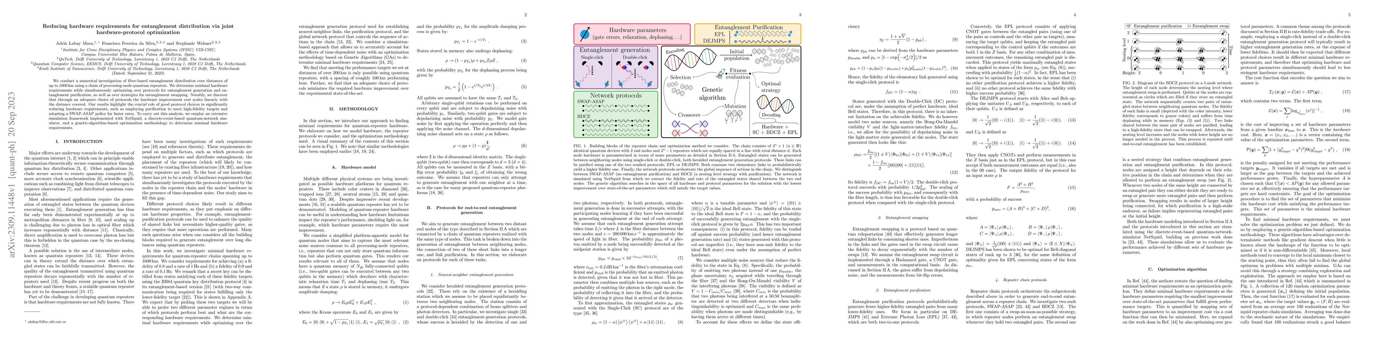 Thumbnail for Reducing hardware requirements for entanglement distribution via joint
  hardware-protocol optimization