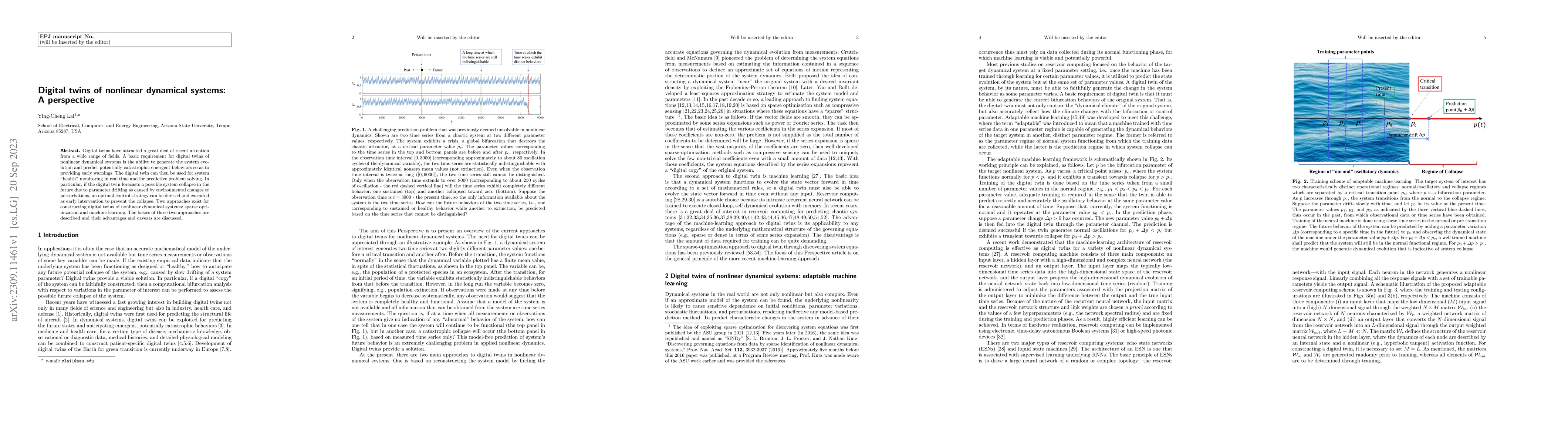 Thumbnail for Digital twins of nonlinear dynamical systems: A perspective