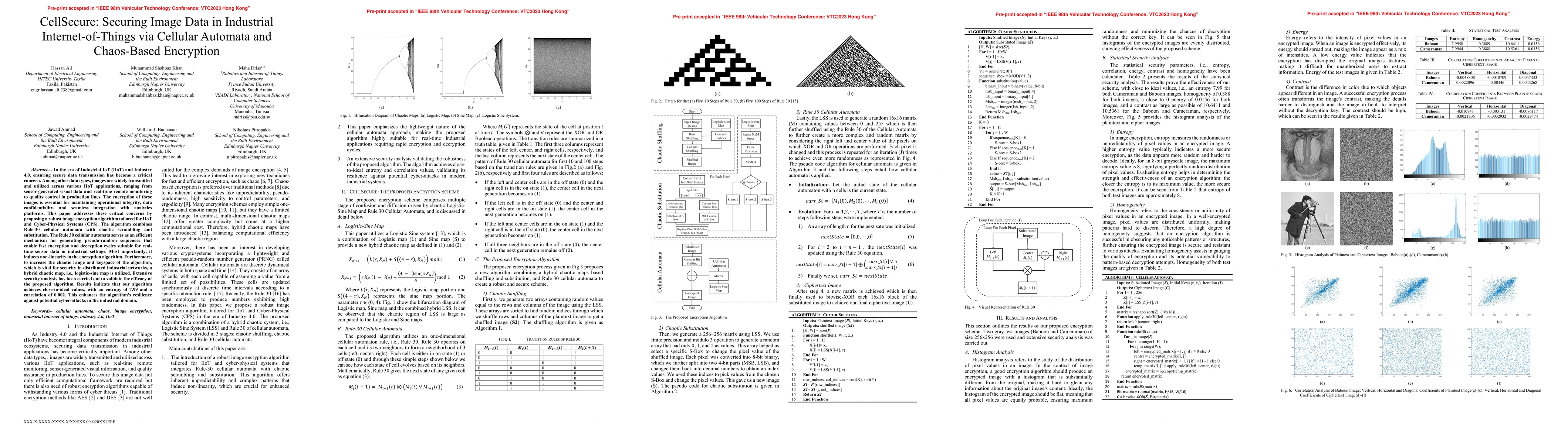 Thumbnail for CellSecure: Securing Image Data in Industrial Internet-of-Things via
  Cellular Automata and Chaos-Based Encryption