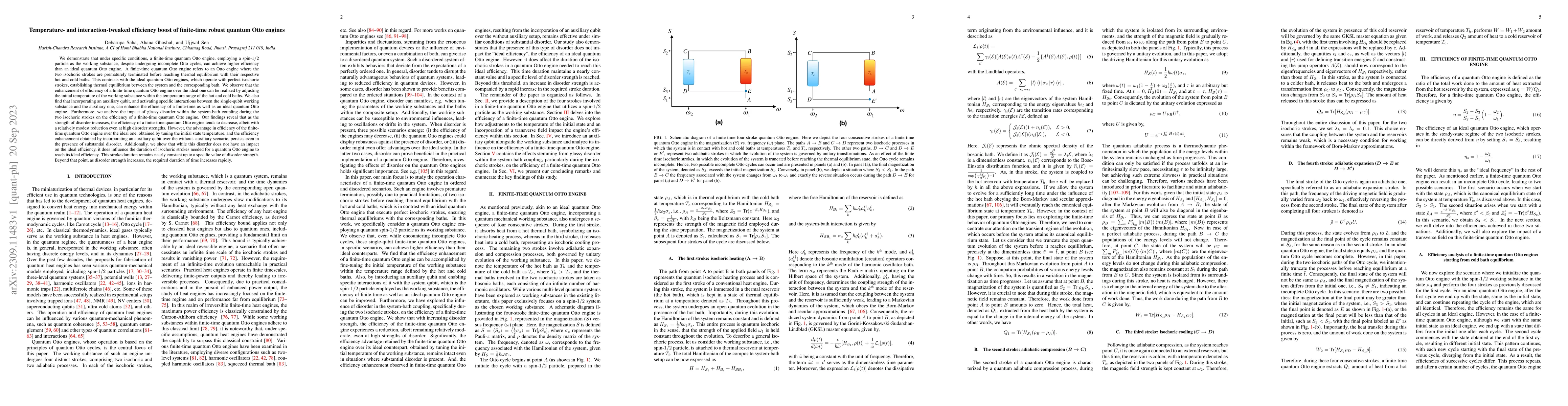 Thumbnail for Temperature- and interaction-tweaked efficiency boost of finite-time
  robust quantum Otto engines