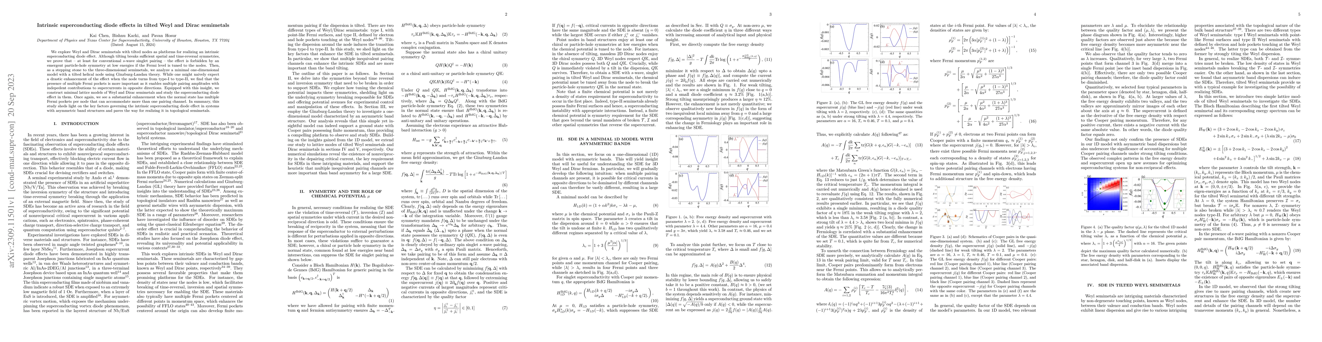 Thumbnail for Intrinsic superconducting diode effects in tilted Weyl and Dirac
  semimetals