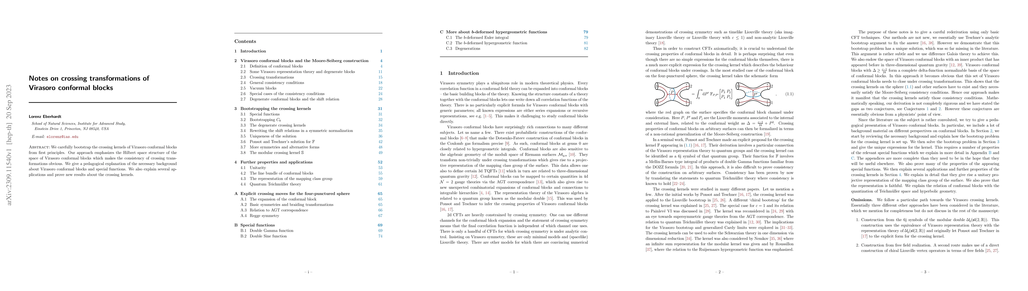 Thumbnail for Notes on crossing transformations of Virasoro conformal blocks