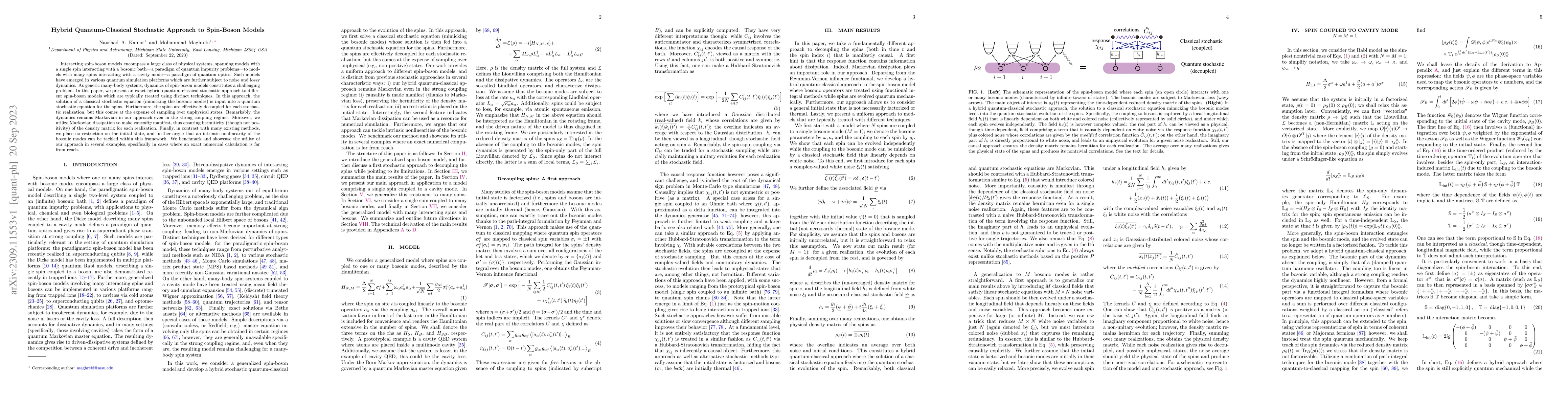 Thumbnail for Hybrid Quantum-Classical Stochastic Approach to Spin-Boson Models