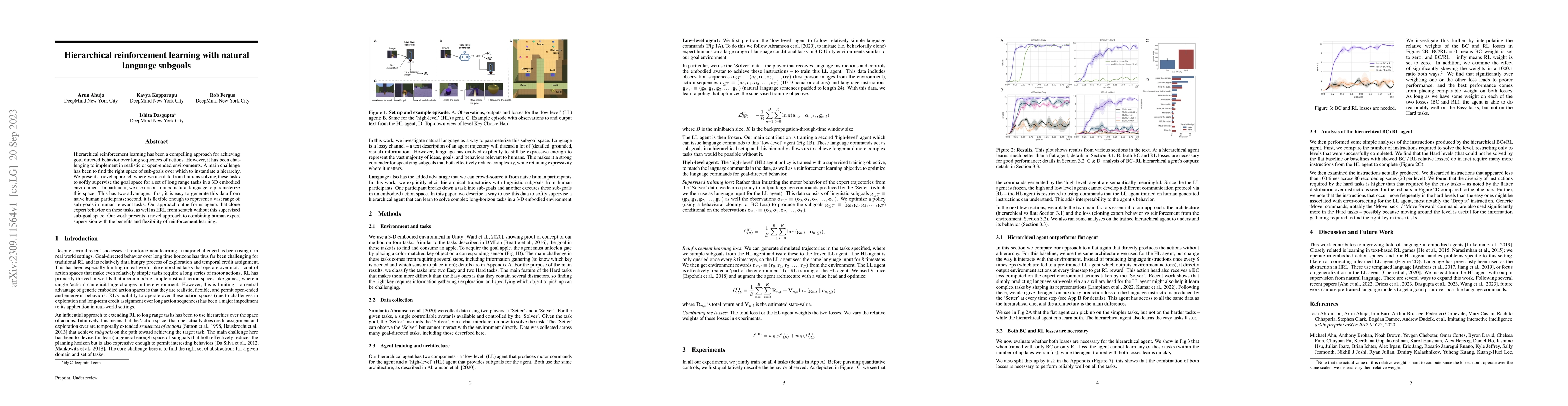 Thumbnail for Hierarchical reinforcement learning with natural language subgoals