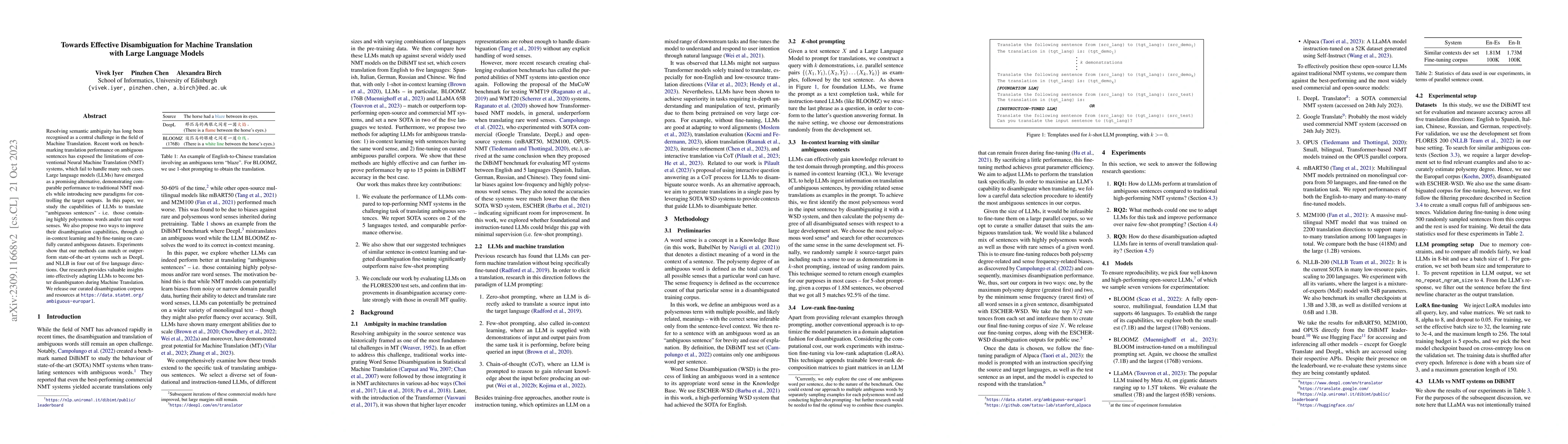 Thumbnail for Towards Effective Disambiguation for Machine Translation with Large
  Language Models