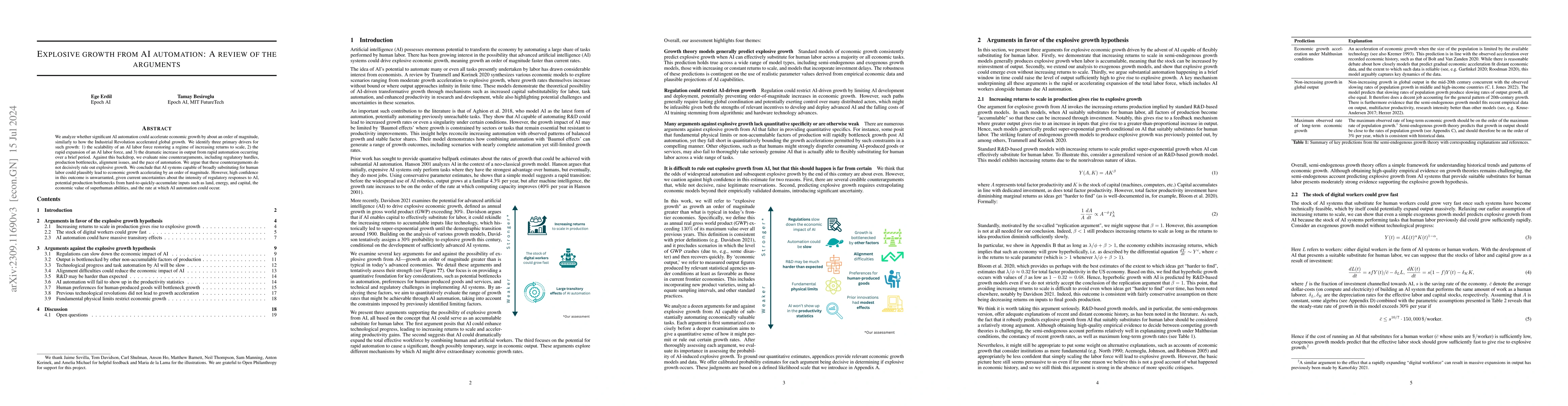 Thumbnail for Explosive growth from AI automation: A review of the arguments