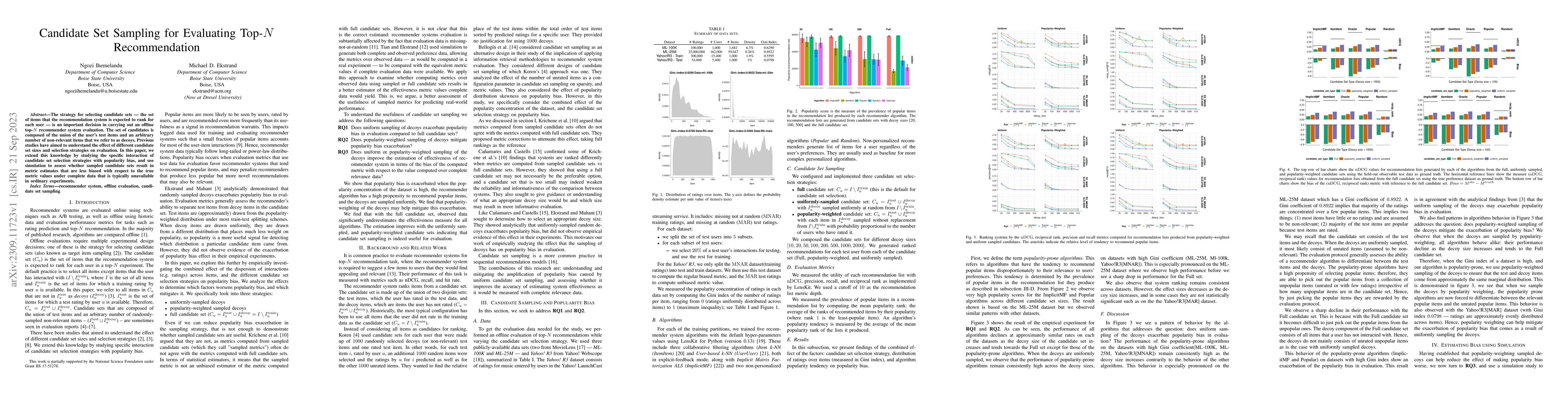Thumbnail for Candidate Set Sampling for Evaluating Top-N Recommendation