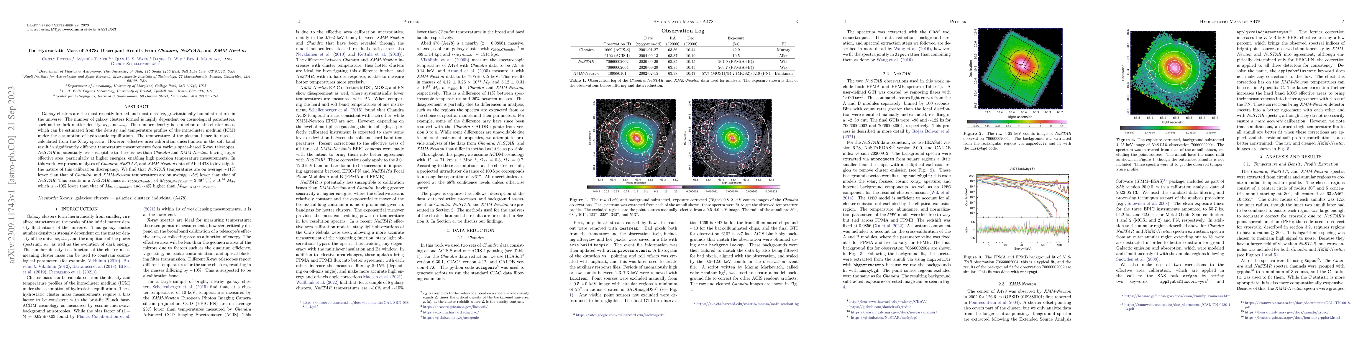 Thumbnail for The Hydrostatic Mass of A478: Discrepant Results From Chandra, NuSTAR,
  and XMM-Newton