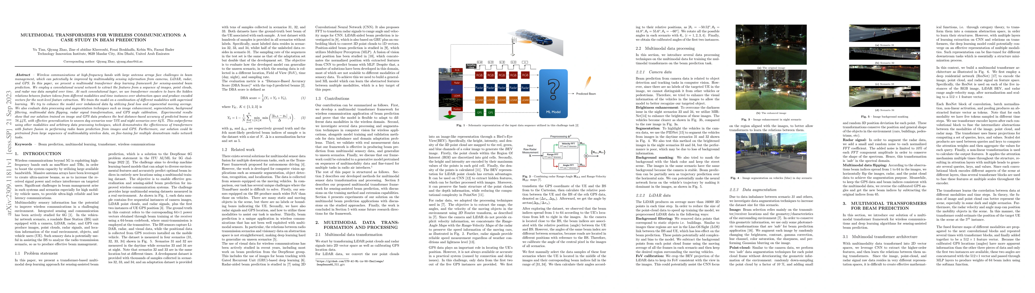 Thumbnail for Multimodal Transformers for Wireless Communications: A Case Study in
  Beam Prediction