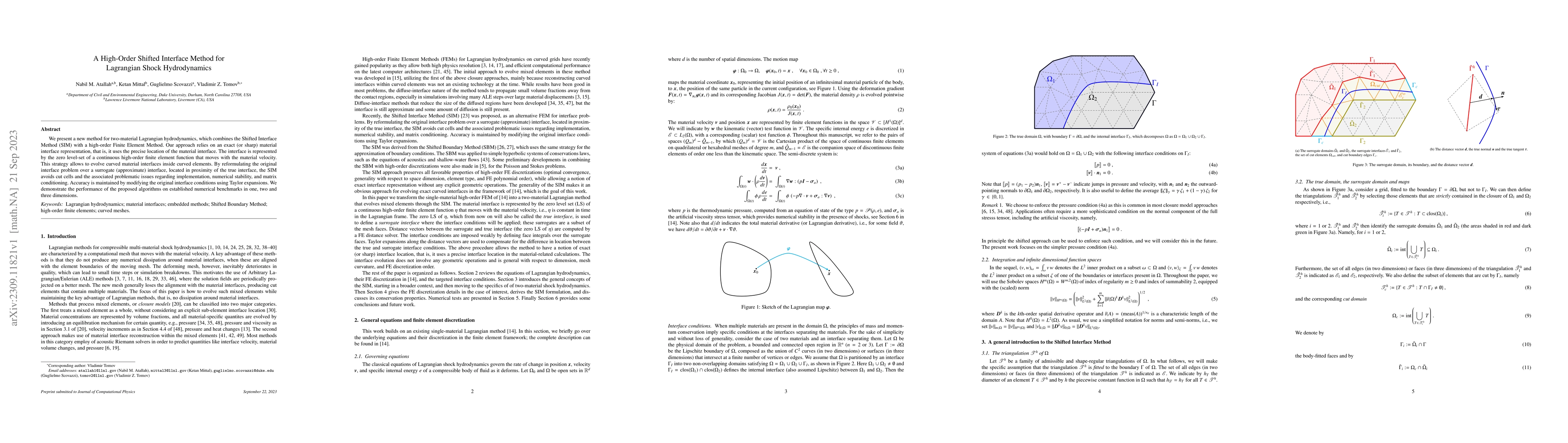 Thumbnail for A High-Order Shifted Interface Method for Lagrangian Shock Hydrodynamics