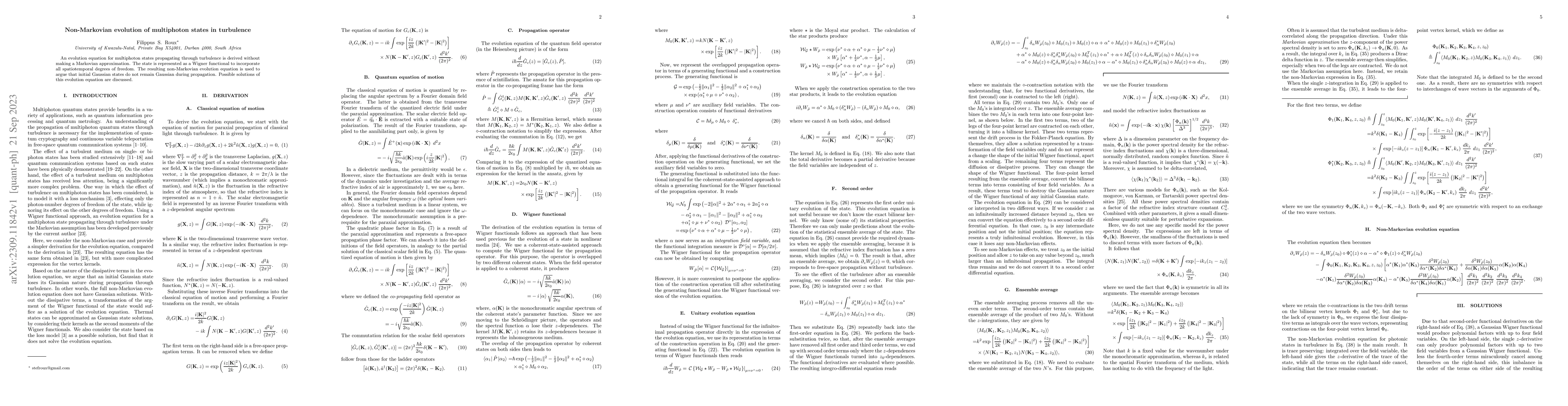 Thumbnail for Non-Markovian evolution of multiphoton states in turbulence