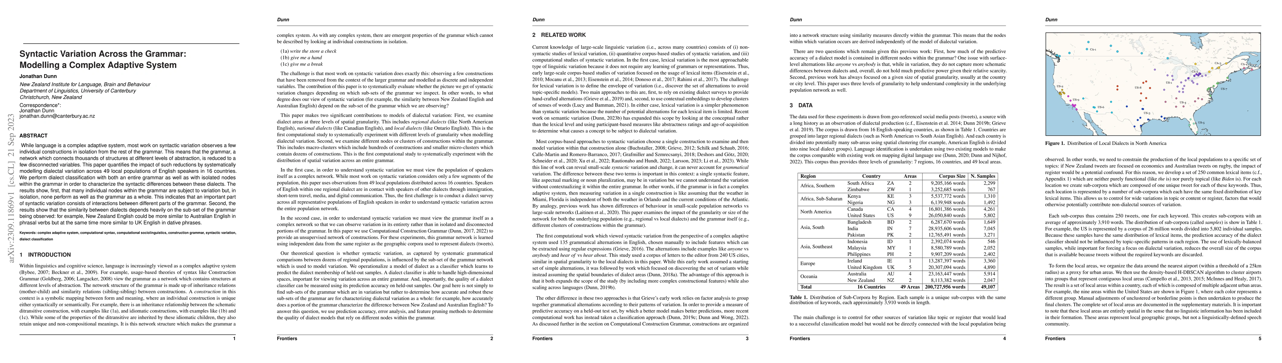 Thumbnail for Syntactic Variation Across the Grammar: Modelling a Complex Adaptive
  System