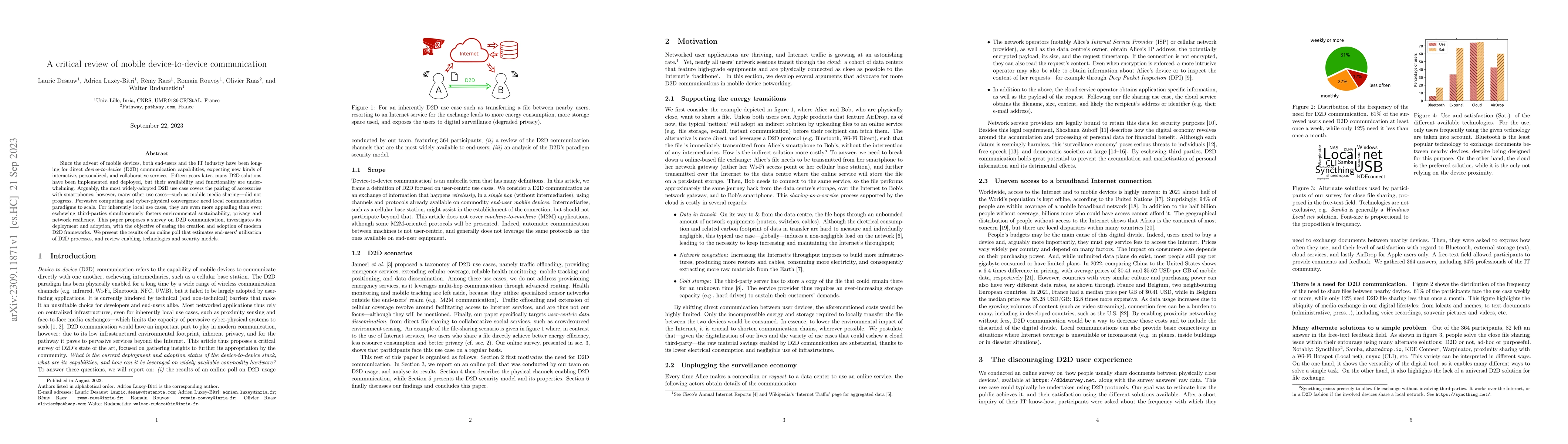 Thumbnail for A critical review of mobile device-to-device communication
