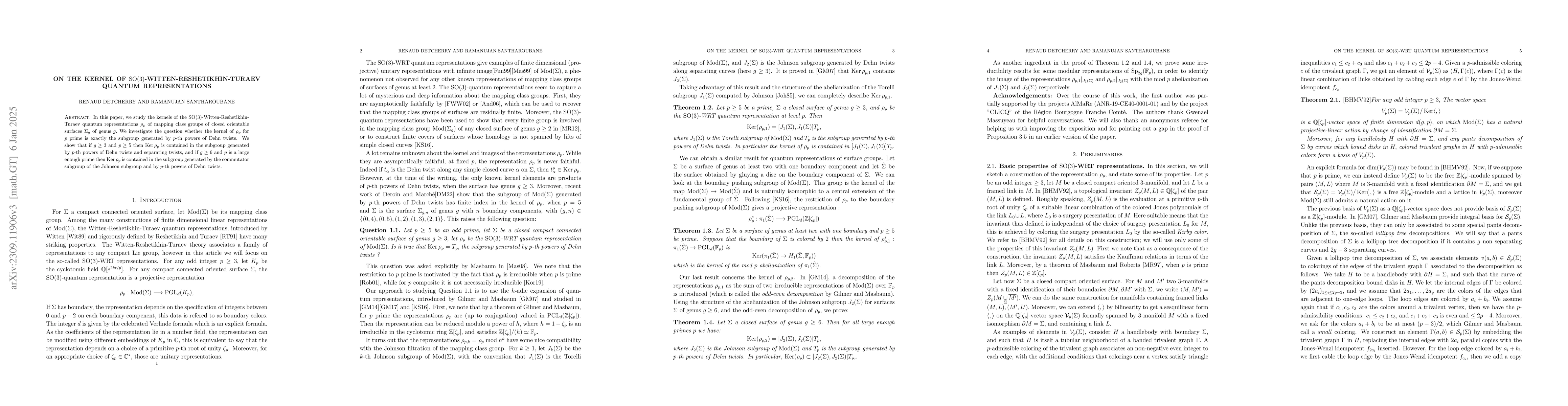 Thumbnail for On the kernel of $\mathrm{SO}(3)$-Witten-Reshetikhin-Turaev quantum
  representations