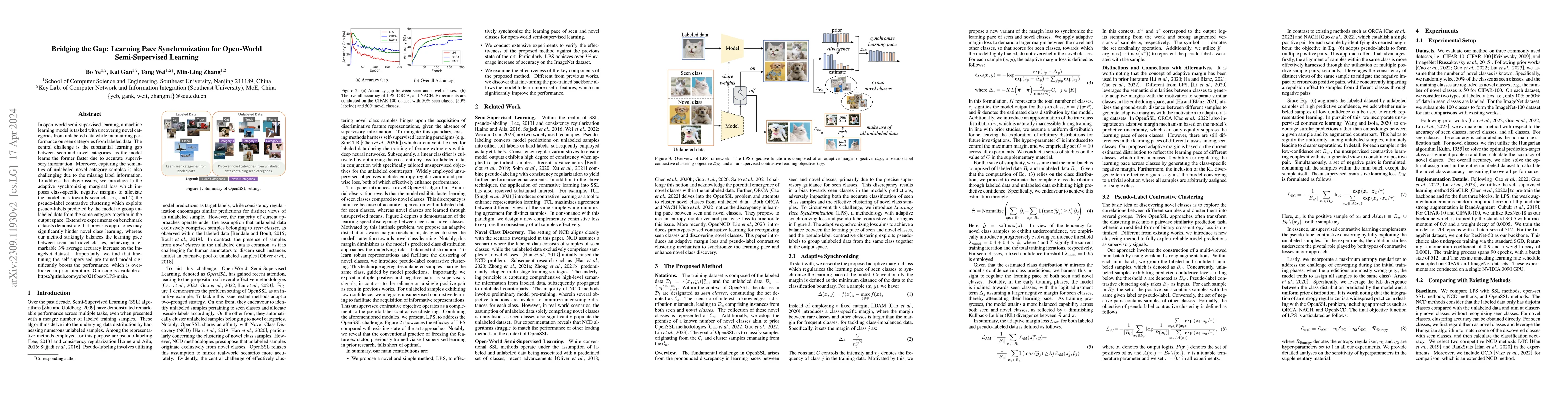Thumbnail for Bridging the Gap: Learning Pace Synchronization for Open-World
  Semi-Supervised Learning