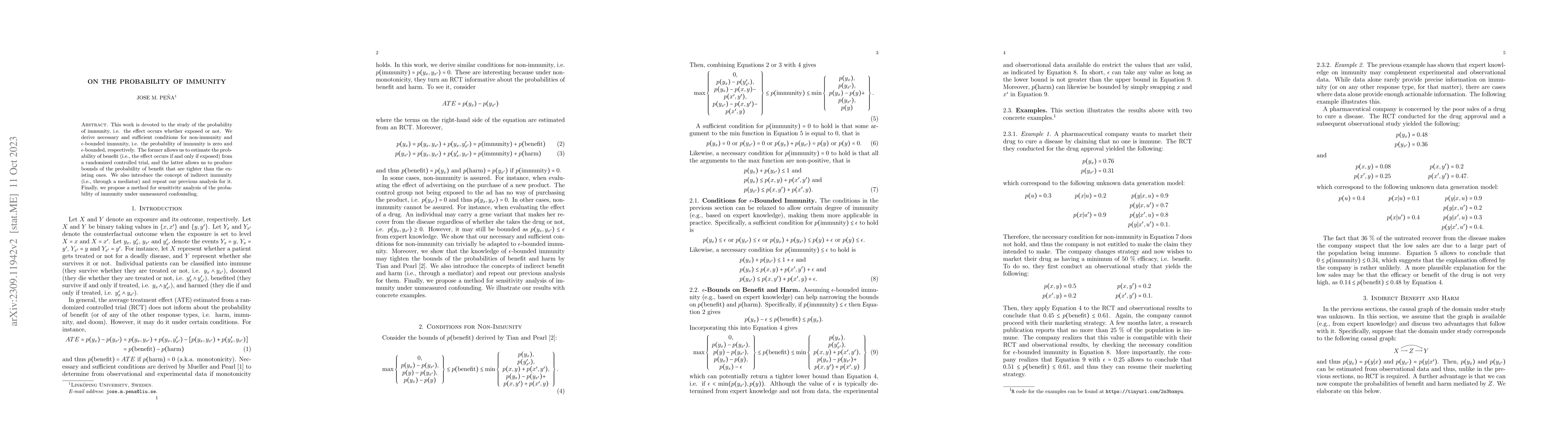 Thumbnail for On the Probability of Immunity
