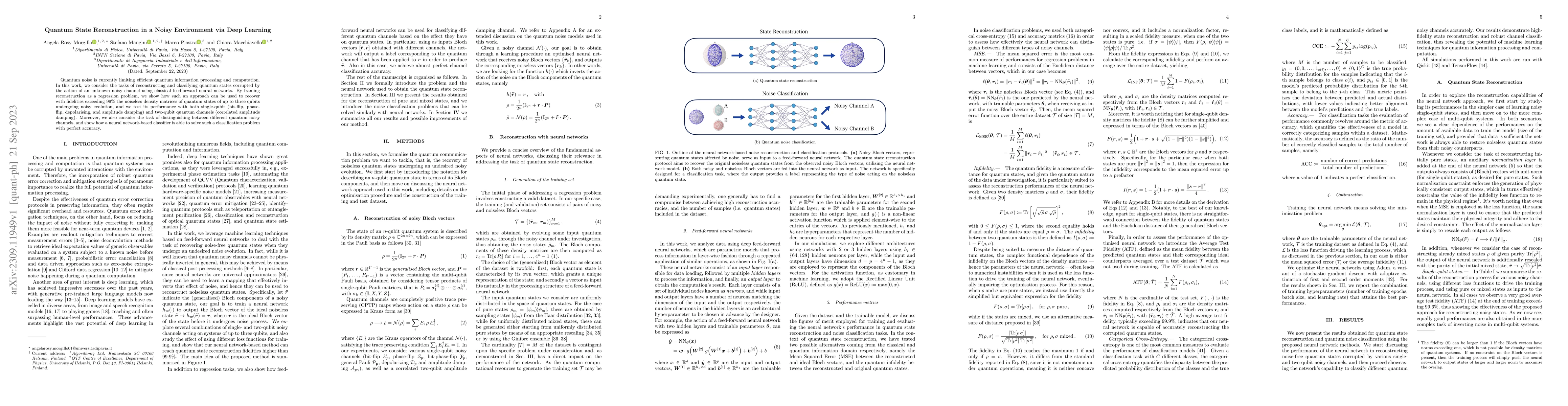 Thumbnail for Quantum State Reconstruction in a Noisy Environment via Deep Learning