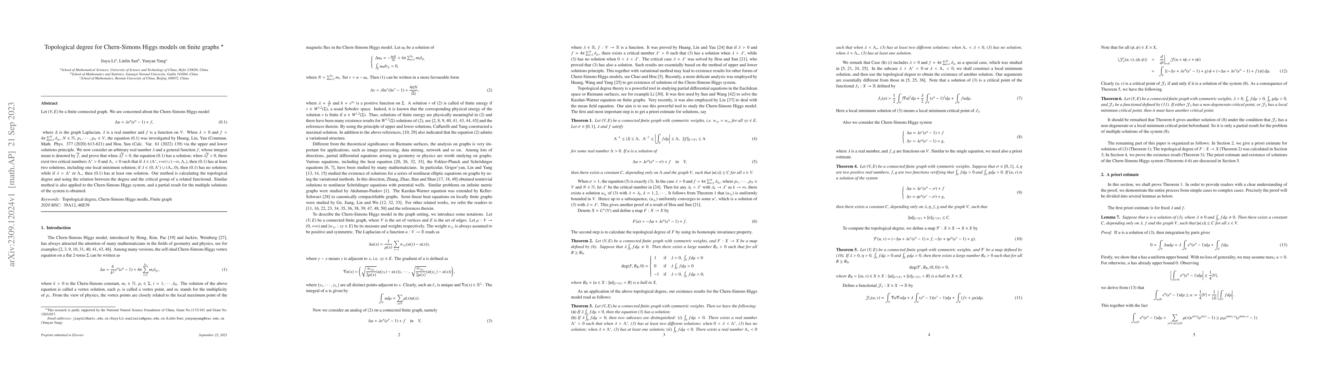 Thumbnail for Topological degree for Chern-Simons Higgs models on finite graphs