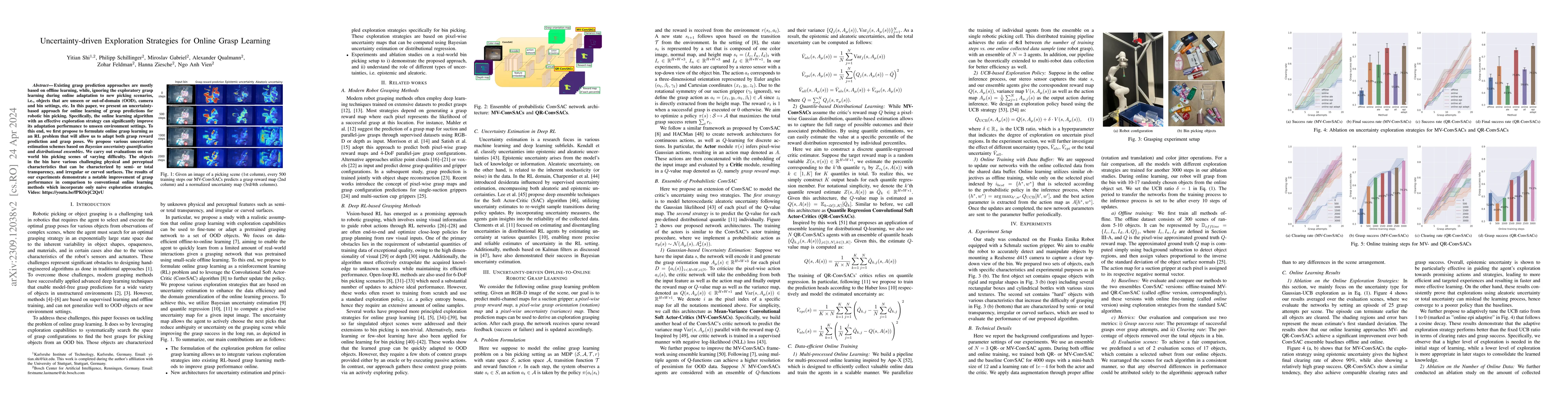 Thumbnail for Uncertainty-driven Exploration Strategies for Online Grasp Learning