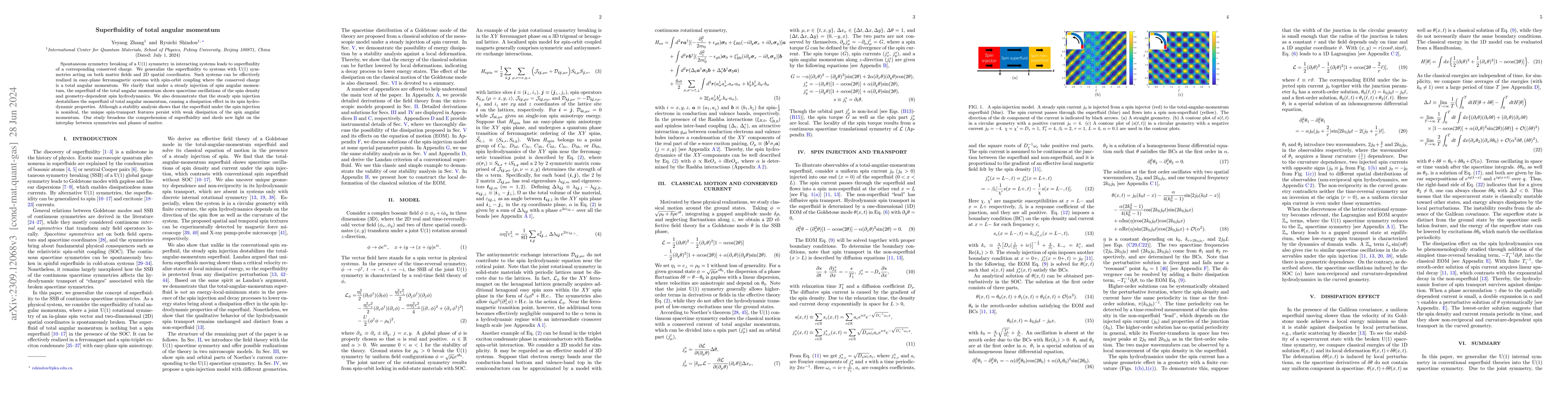 Thumbnail for Superfluidity of Total Angular Momentum
