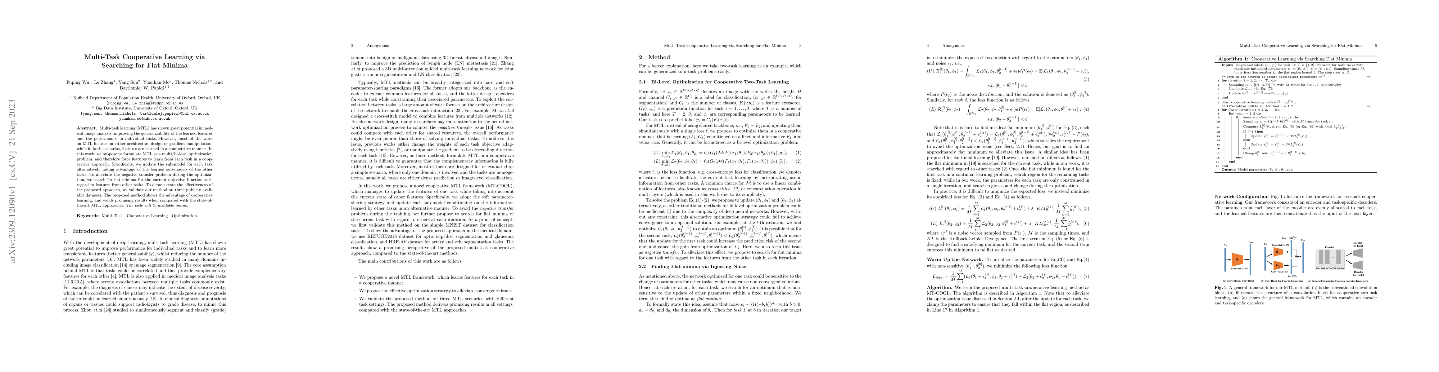 Thumbnail for Multi-Task Cooperative Learning via Searching for Flat Minima