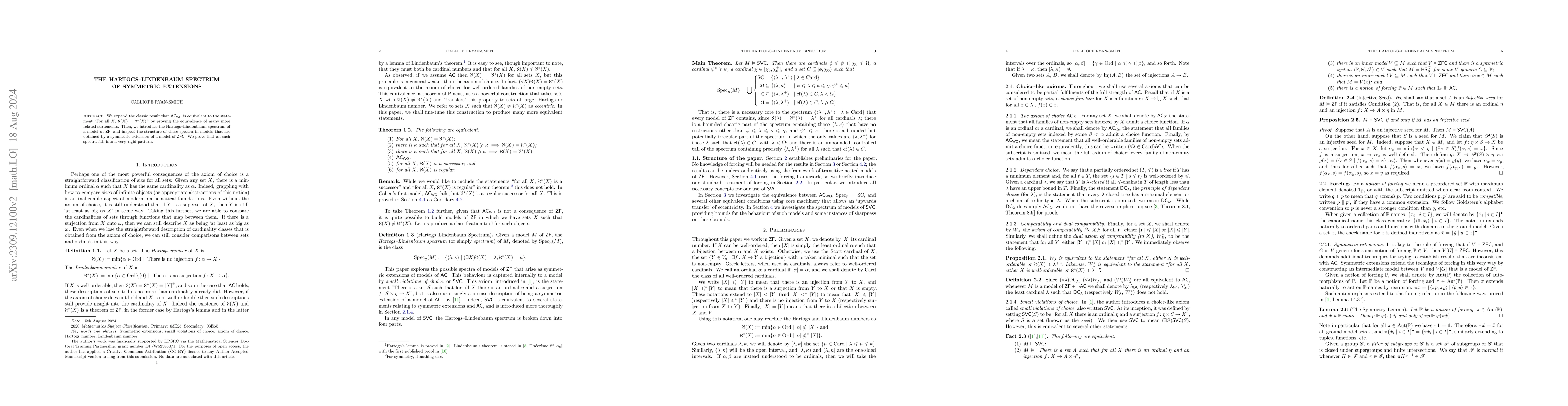 Thumbnail for The Hartogs-Lindenbaum Spectrum of Symmetric Extensions