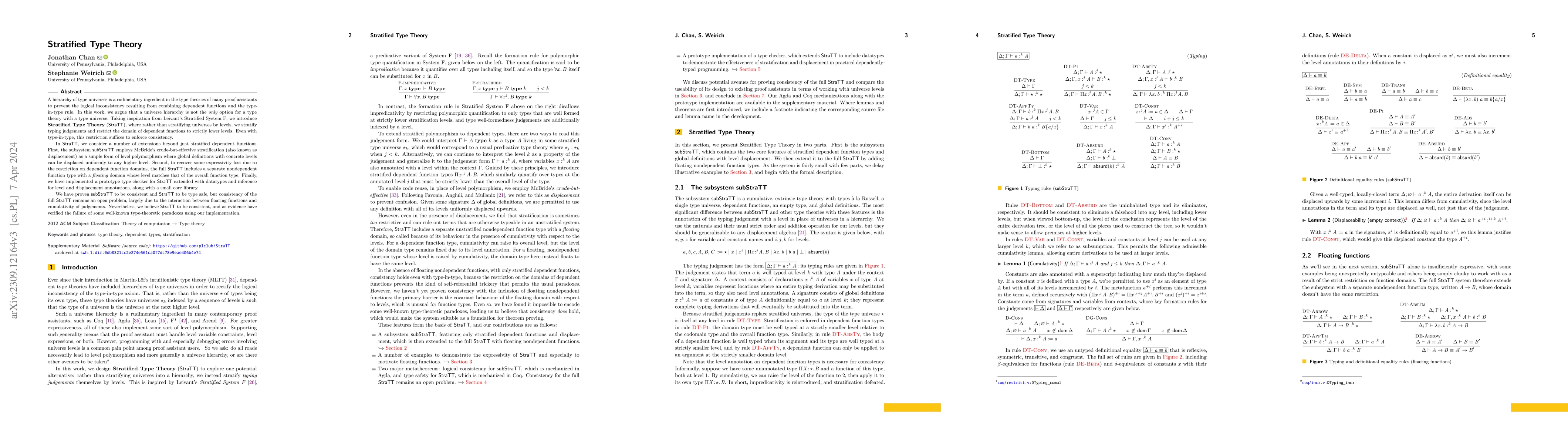 Thumbnail for Stratified Type Theory
