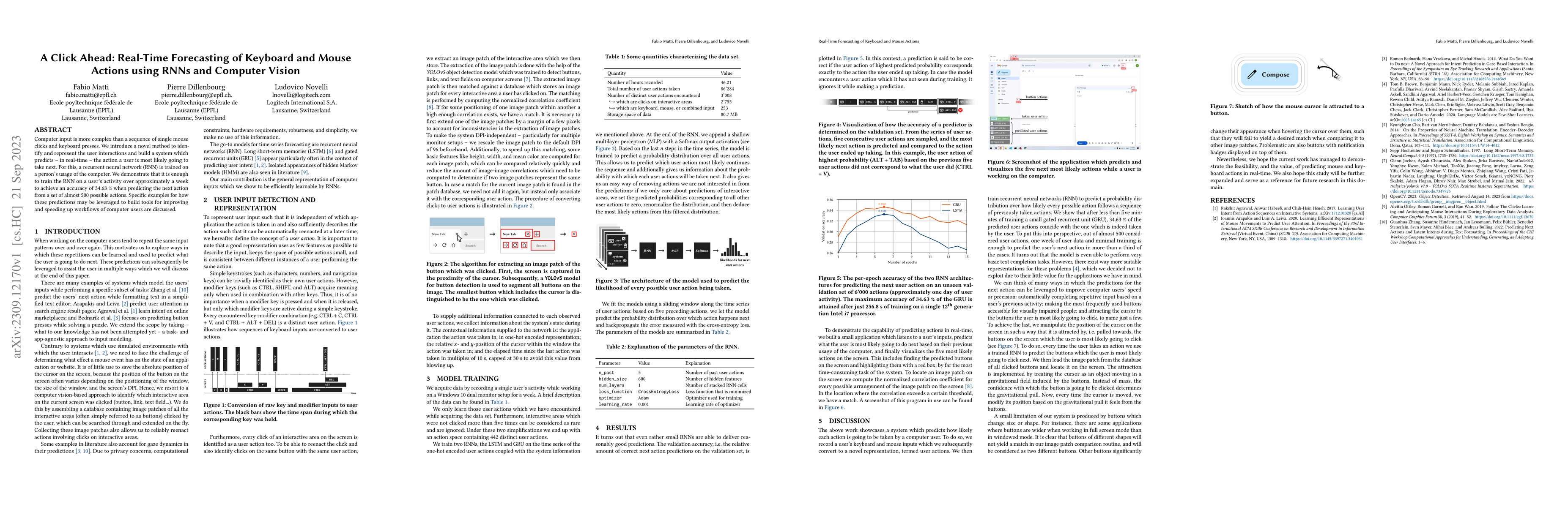 Thumbnail for A Click Ahead: Real-Time Forecasting of Keyboard and Mouse Actions using
  RNNs and Computer Vision