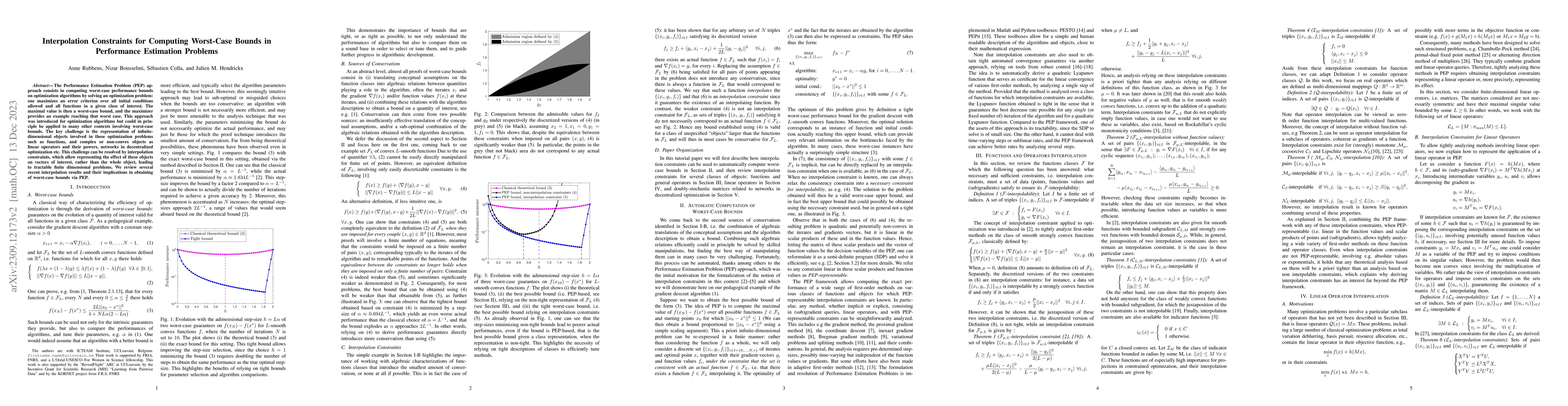 Thumbnail for Interpolation Constraints for Computing Worst-Case Bounds in Performance
  Estimation Problems