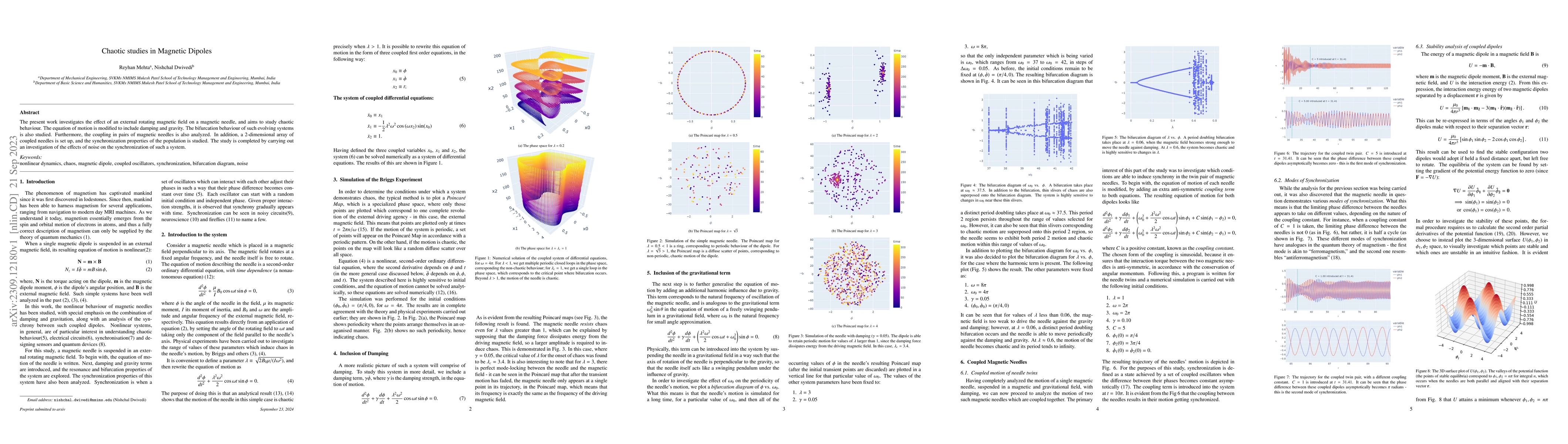 Thumbnail for Chaotic studies in Magnetic Dipoles