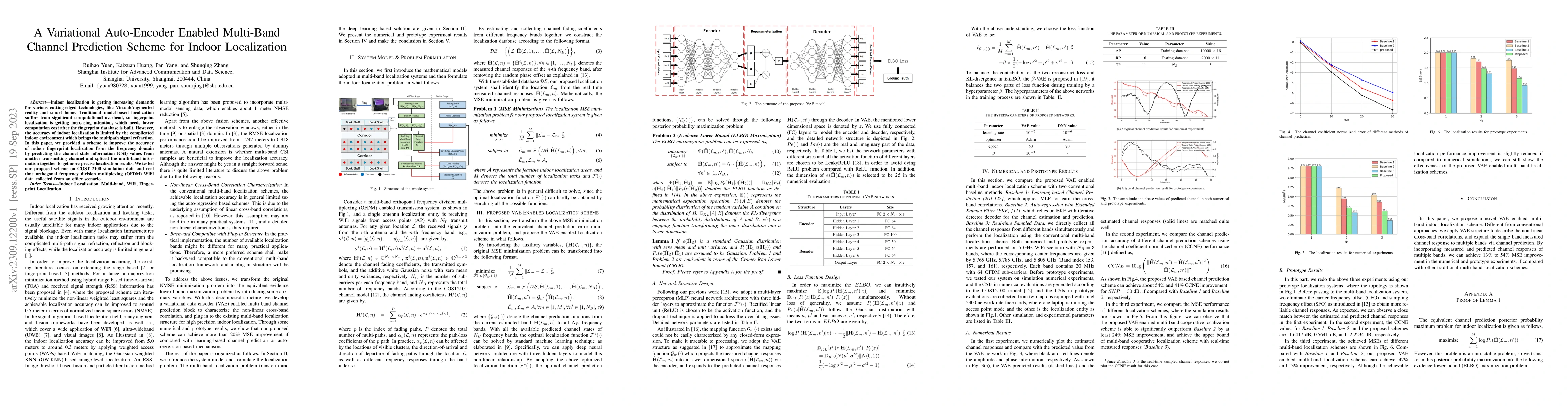 Thumbnail for A Variational Auto-Encoder Enabled Multi-Band Channel Prediction Scheme
  for Indoor Localization