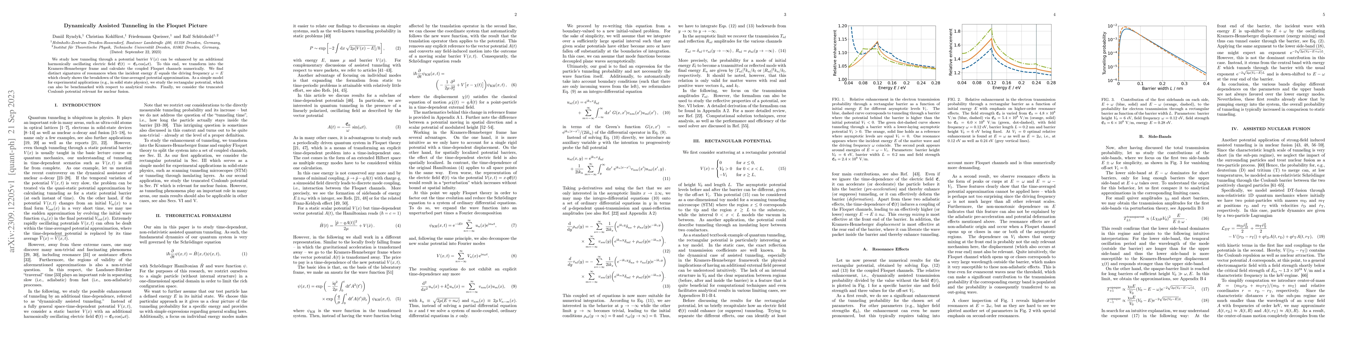 Thumbnail for Dynamically Assisted Tunneling in the Floquet Picture