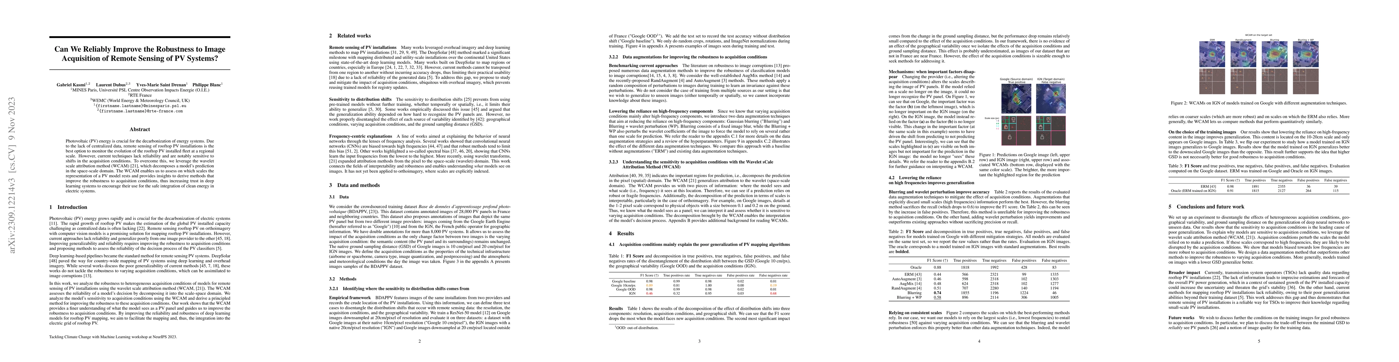 Thumbnail for Can We Reliably Improve the Robustness to Image Acquisition of Remote
  Sensing of PV Systems?