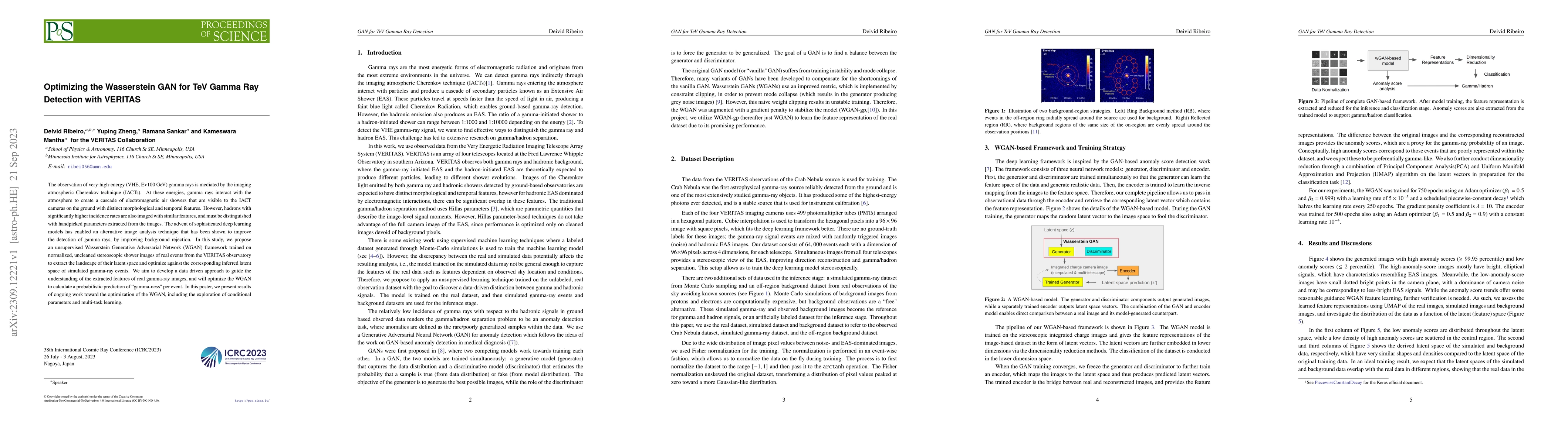 Thumbnail for Optimizing the Wasserstein GAN for TeV Gamma Ray Detection with VERITAS