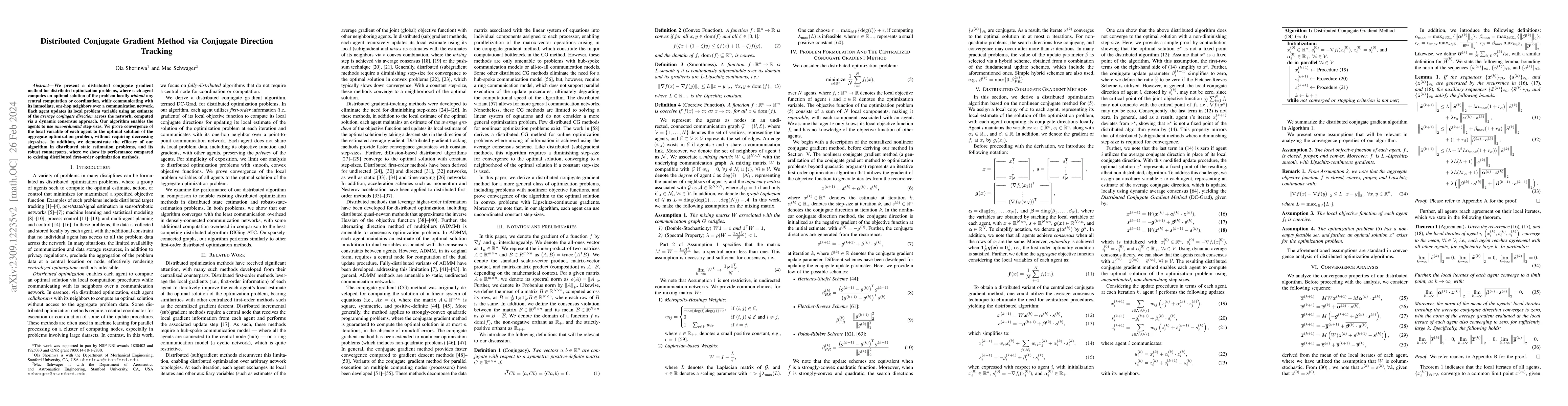 Thumbnail for Distributed Conjugate Gradient Method via Conjugate Direction Tracking