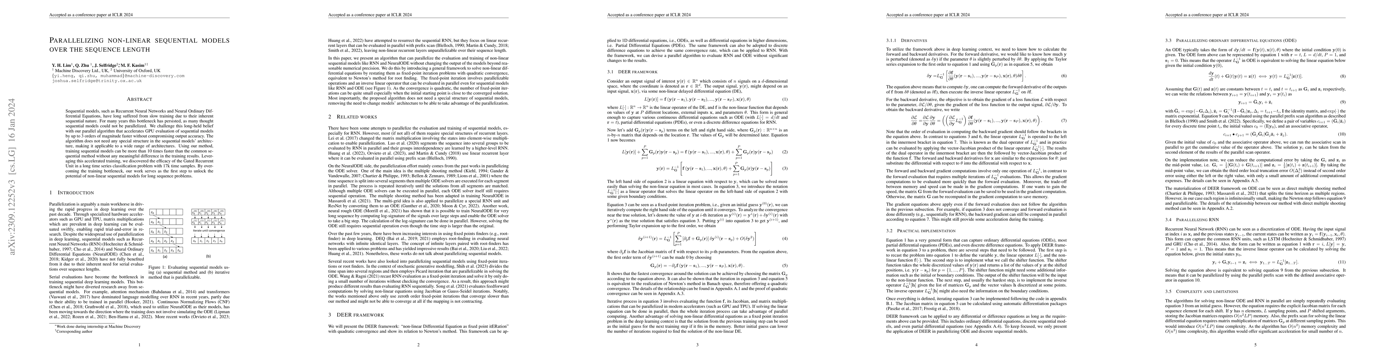 Thumbnail for Parallelizing non-linear sequential models over the sequence length