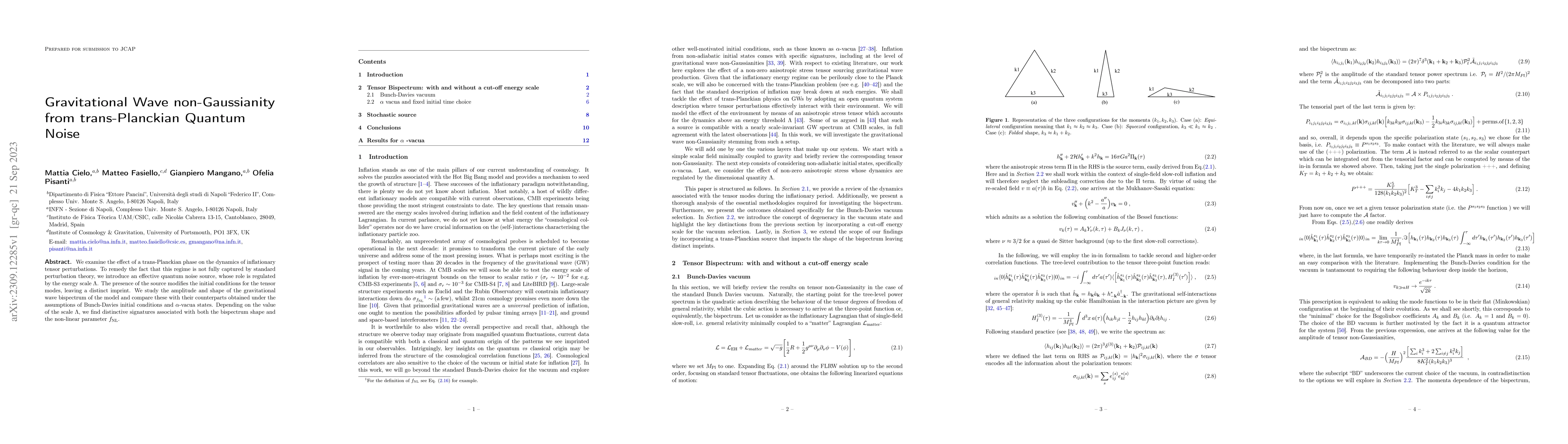 Thumbnail for Gravitational Wave non-Gaussianity from trans-Planckian Quantum Noise