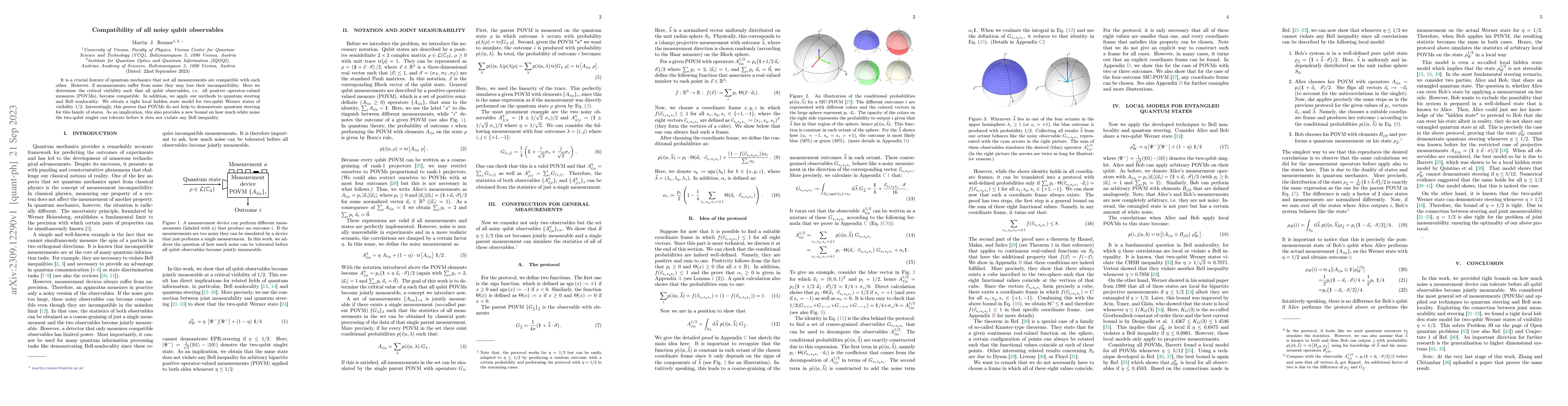 Thumbnail for Compatibility of all noisy qubit observables