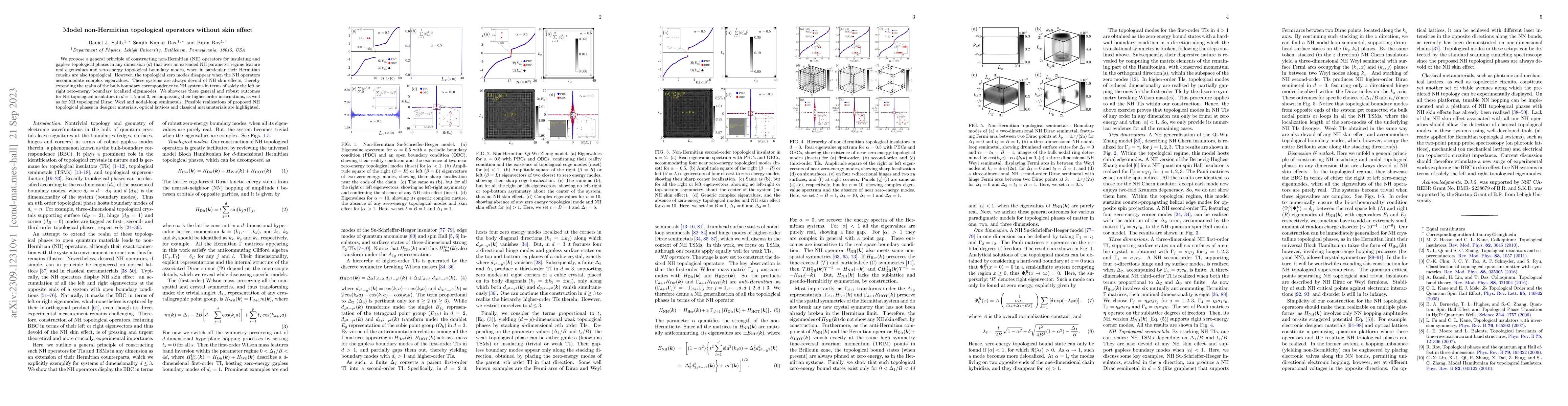 Thumbnail for Model non-Hermitian topological operators without skin effect