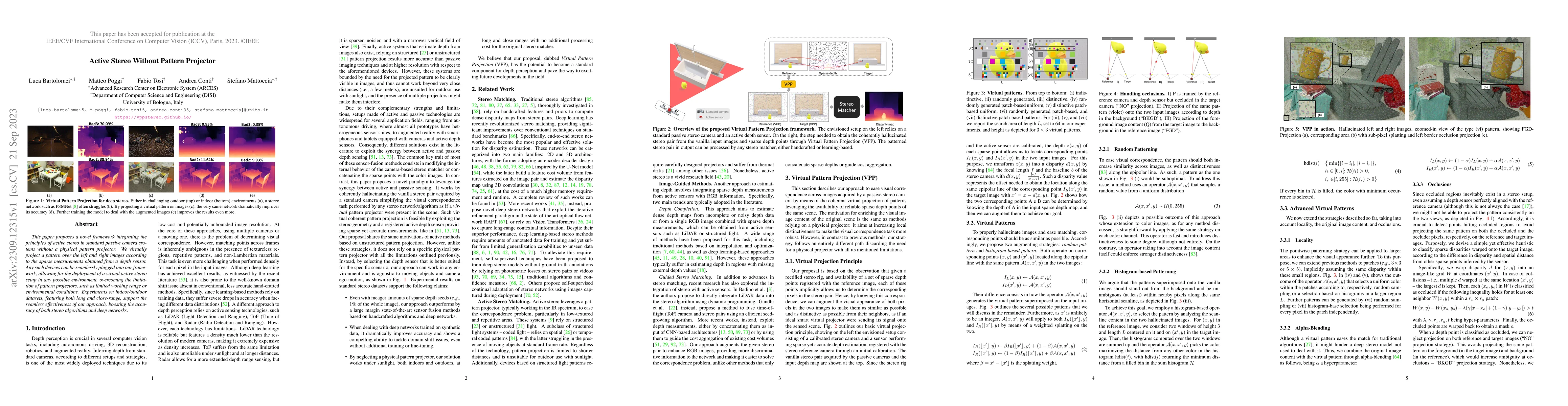Thumbnail for Active Stereo Without Pattern Projector