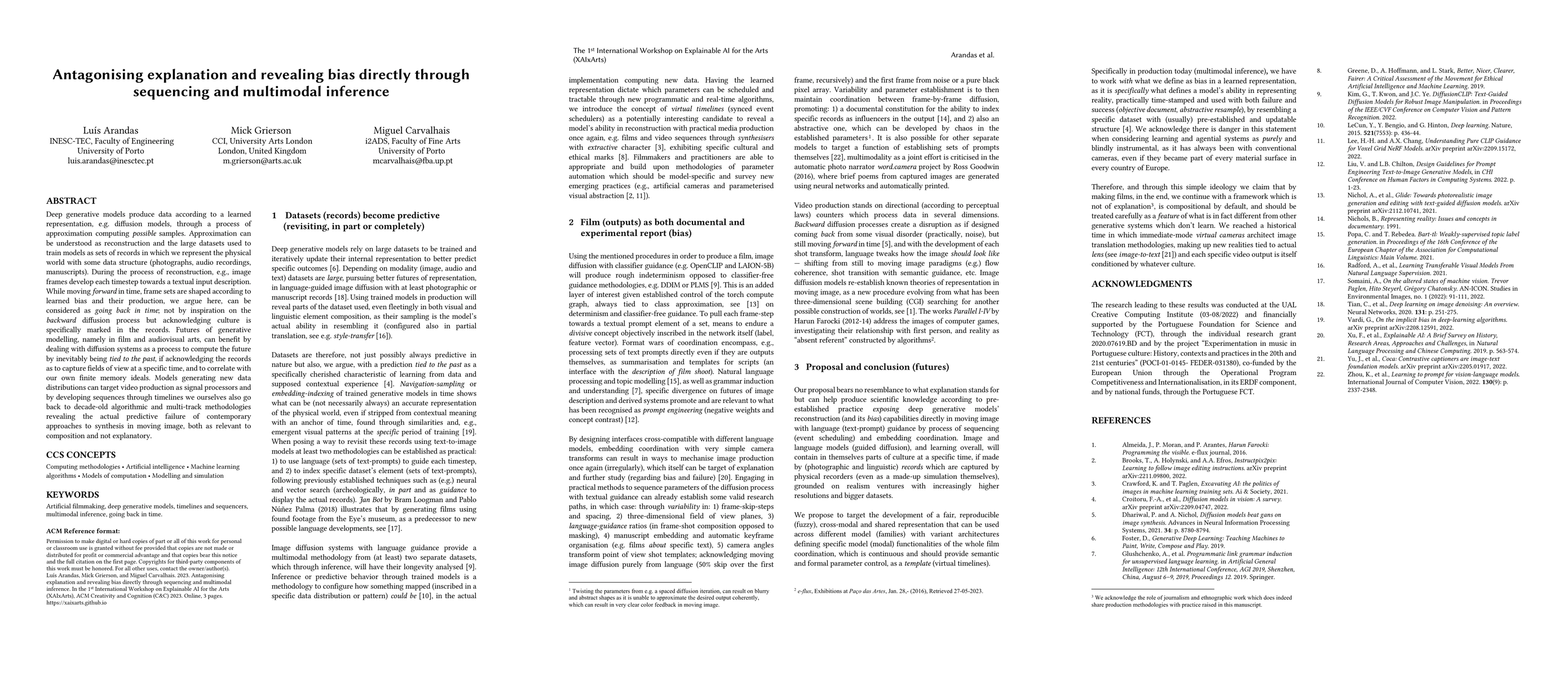 Thumbnail for Antagonising explanation and revealing bias directly through sequencing
  and multimodal inference