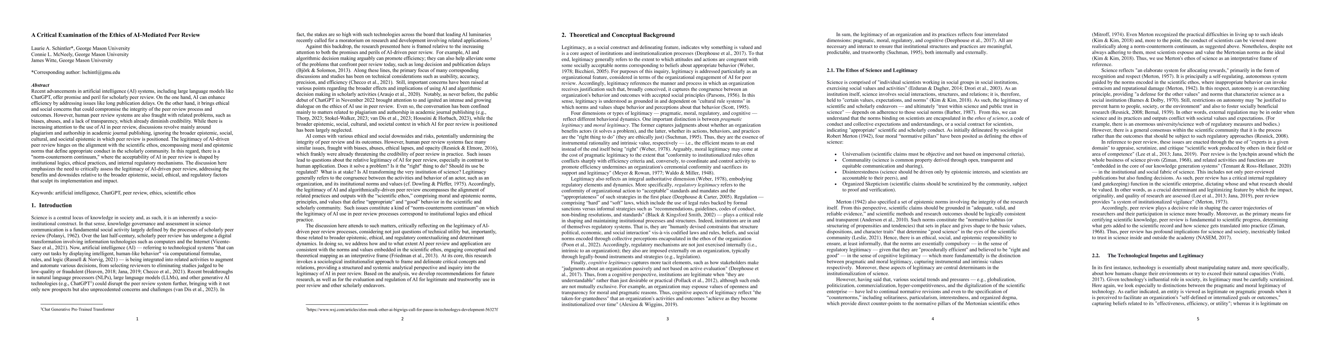 Thumbnail for A Critical Examination of the Ethics of AI-Mediated Peer Review