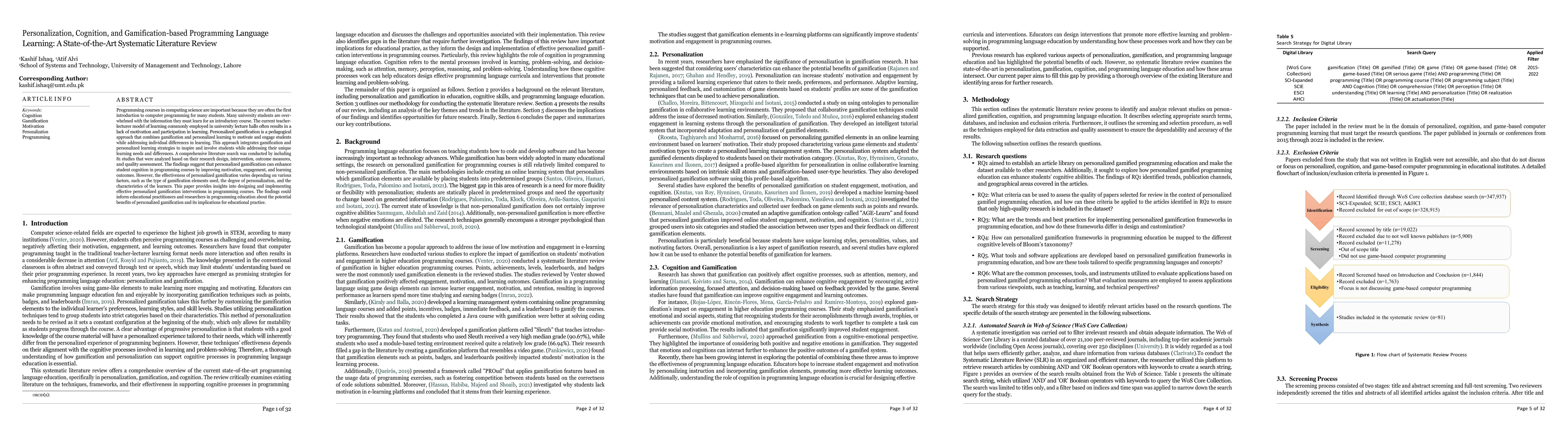 Thumbnail for Personalization, Cognition, and Gamification-based Programming Language
  Learning: A State-of-the-Art Systematic Literature Review
