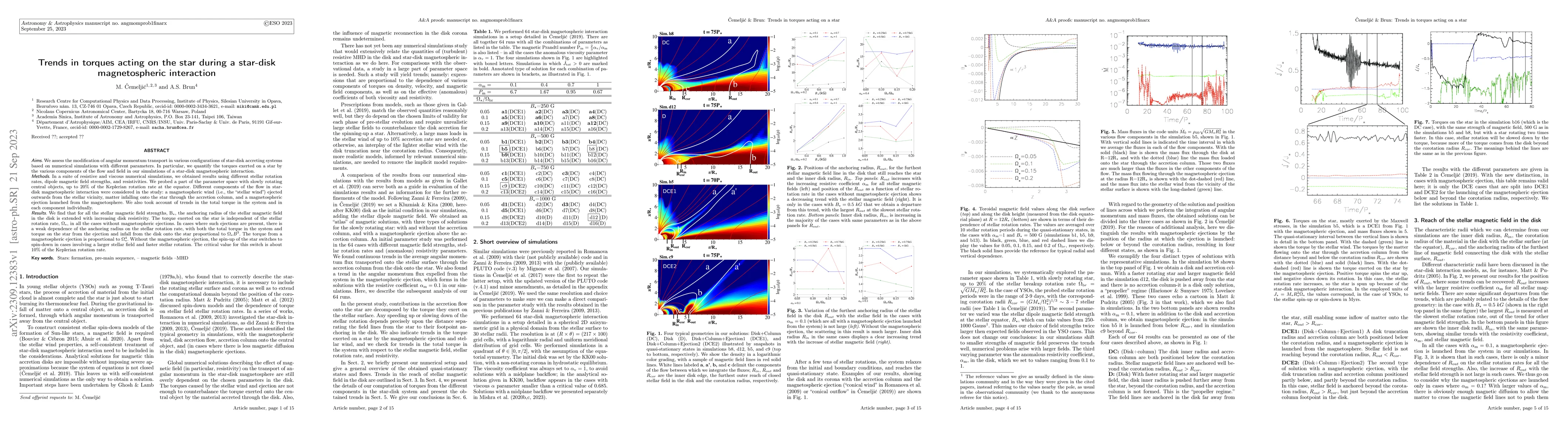 Thumbnail for Trends in torques acting on the star during a star-disk magnetospheric
  interaction