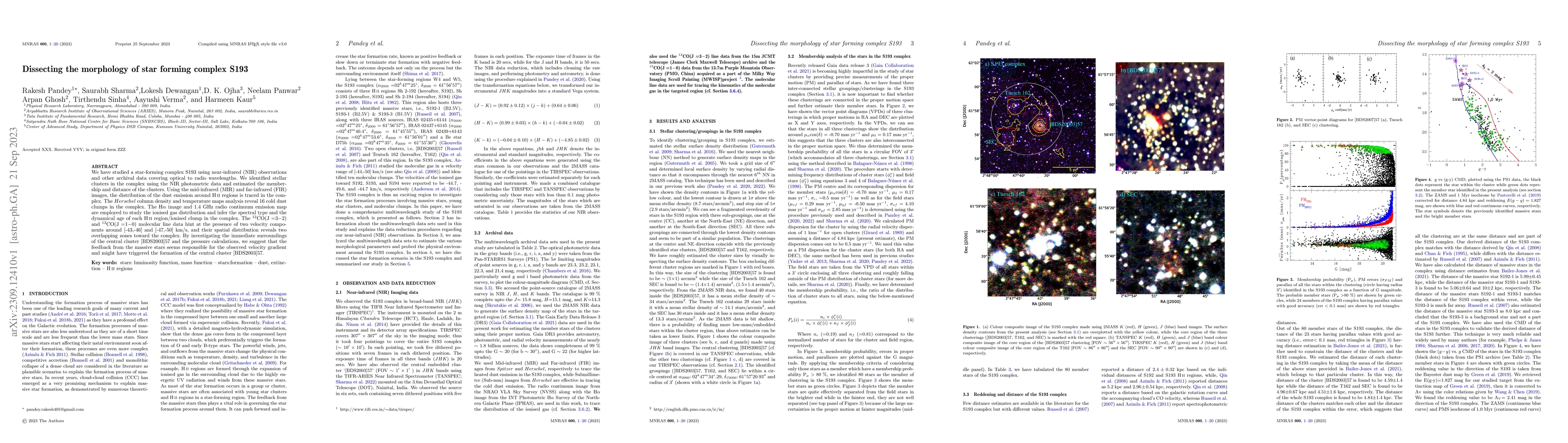 Thumbnail for Dissecting the morphology of star forming complex S193