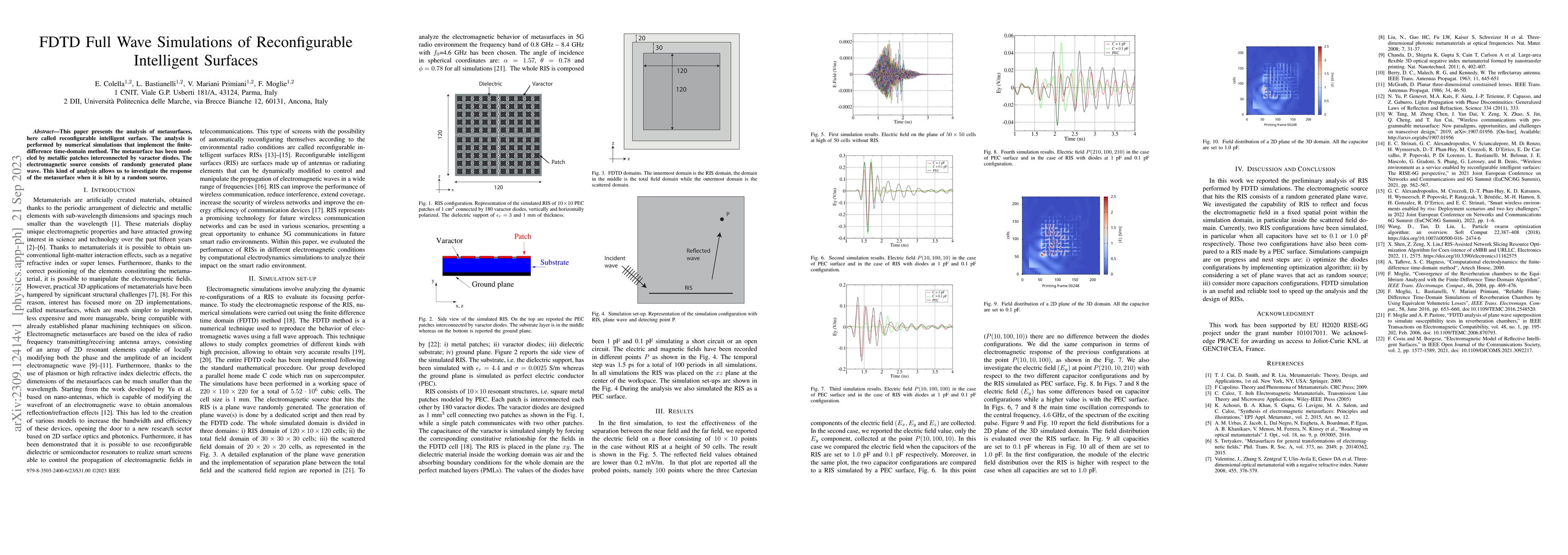 Thumbnail for FDTD Full Wave Simulations of Reconfigurable Intelligent Surfaces